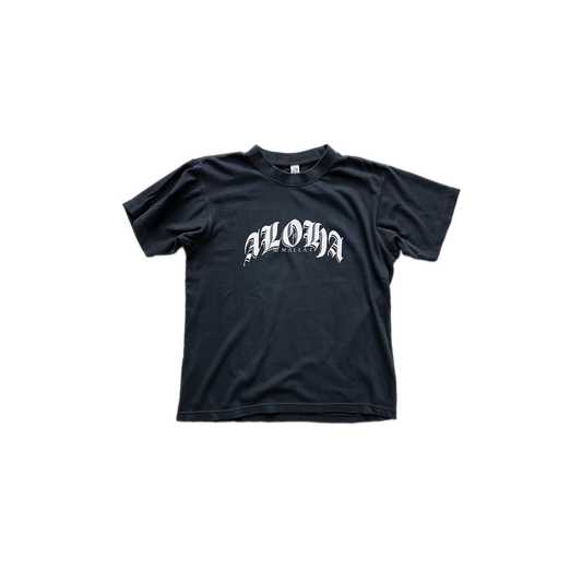 ALOHA TEE IN VINTAGE BLACK