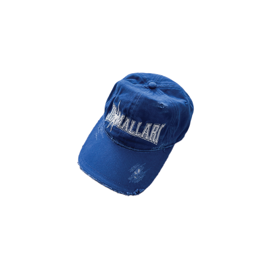 DISTRESSED VARSITY CAP IN BLUE