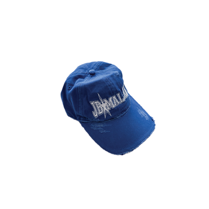 DISTRESSED VARSITY CAP IN BLUE