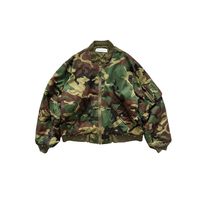 VINTAGE REVERSIBLE BOMBER IN CAMO