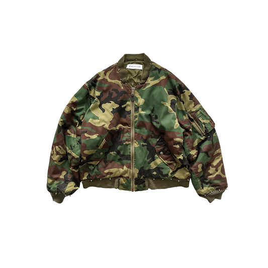 VINTAGE REVERSIBLE BOMBER IN CAMO