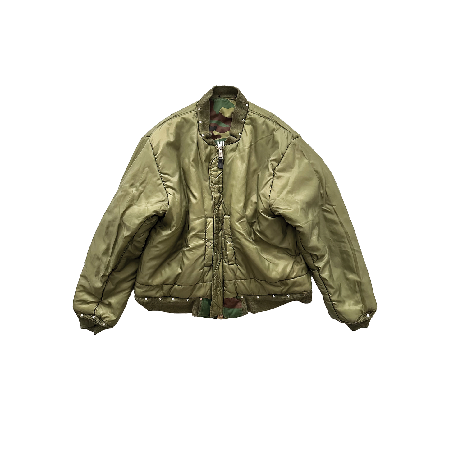VINTAGE REVERSIBLE BOMBER IN CAMO