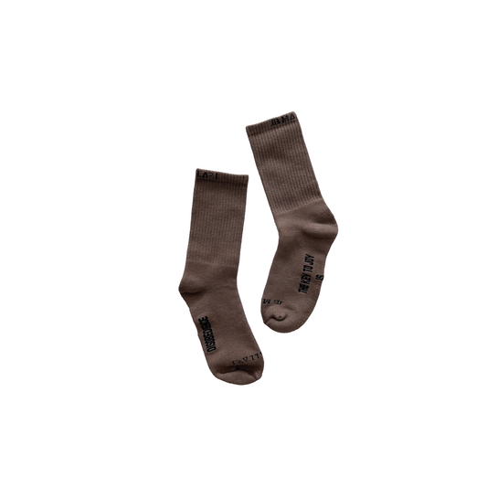 JBM CLASSIC CREW SOCKS IN BROWN