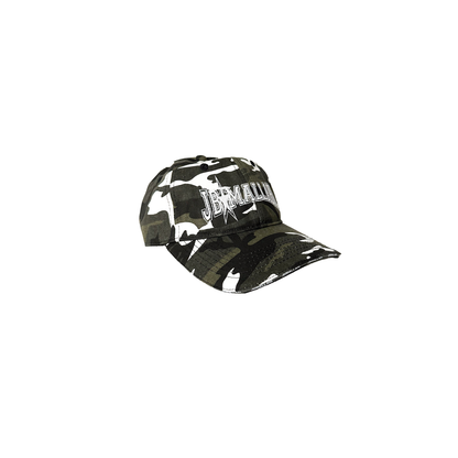 VARSITY CAP IN WHITE/GREEN CAMO