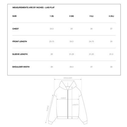 BLEACHER ZIP HOODIE IN SAHARA