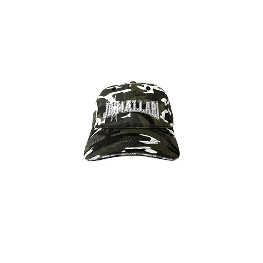 VARSITY CAP IN WHITE/GREEN CAMO